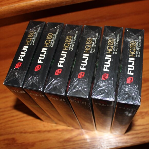 3/$77❤️6 x new Fuji Film Blank VHS 6 Hours Cassette Tape High Quality HQ T-120 - Picture 4 of 6
